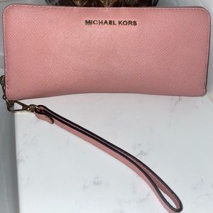 Pink Michael Kors Wallet/Wristlet
